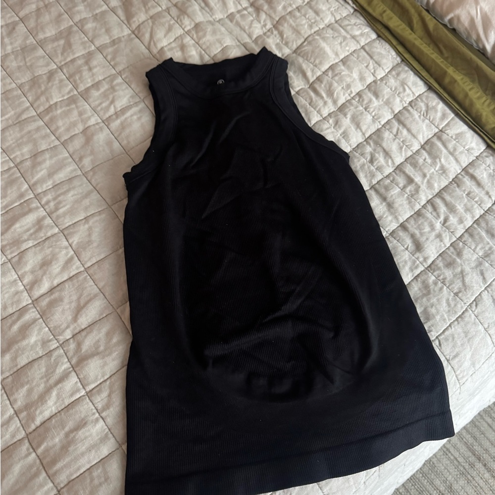 Black maternity tank